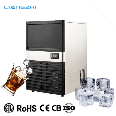 Refroidissement par air 40 kg 24 heures LZ-80 Commercial Automatic Clear Ice Cube Machine pour le Népal
