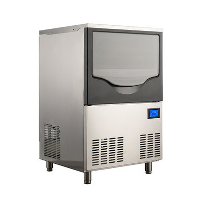 Économie d'espace machine à glace automatique à croissant 50 kg capacité de stockage de glace R22 réfrigérant