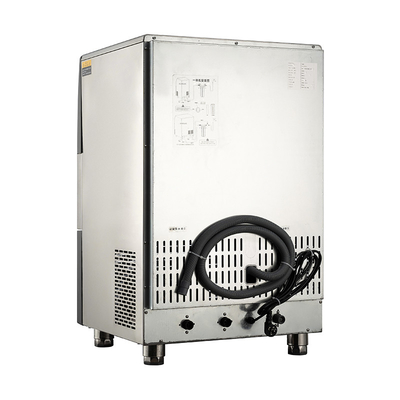 Économie d'espace machine à glace automatique à croissant 50 kg capacité de stockage de glace R22 réfrigérant
