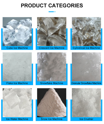 242 kg par jour LZ-2000 Fabricant de glace granulaire commerciale avec une capacité de remplissage de 950 g