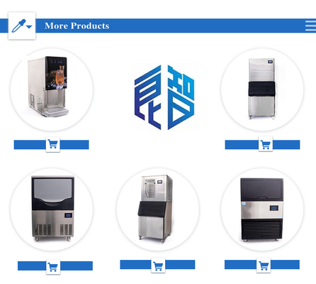Fabricant de cubes de refroidissement par air de grande capacité pour boissons 200 kg