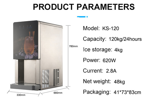 330*680*780mm KS-120 Fabricant de glace personnalisé et distributeur d'eau