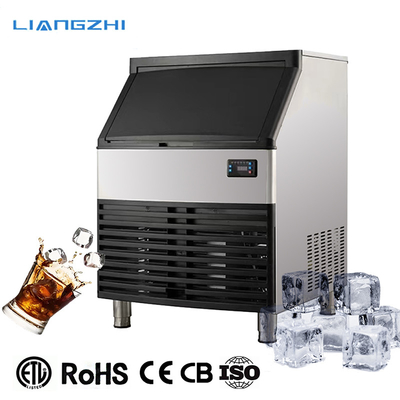 Machine automatique de cube de glace LZ-260 de 93 kg de capacité pour bar avec 60 kg de stockage de glace